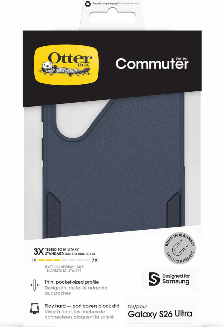 OtterBox - Commuter Case w/Magnets Blue Sentiment for Samsung Galaxy S26 Ultra