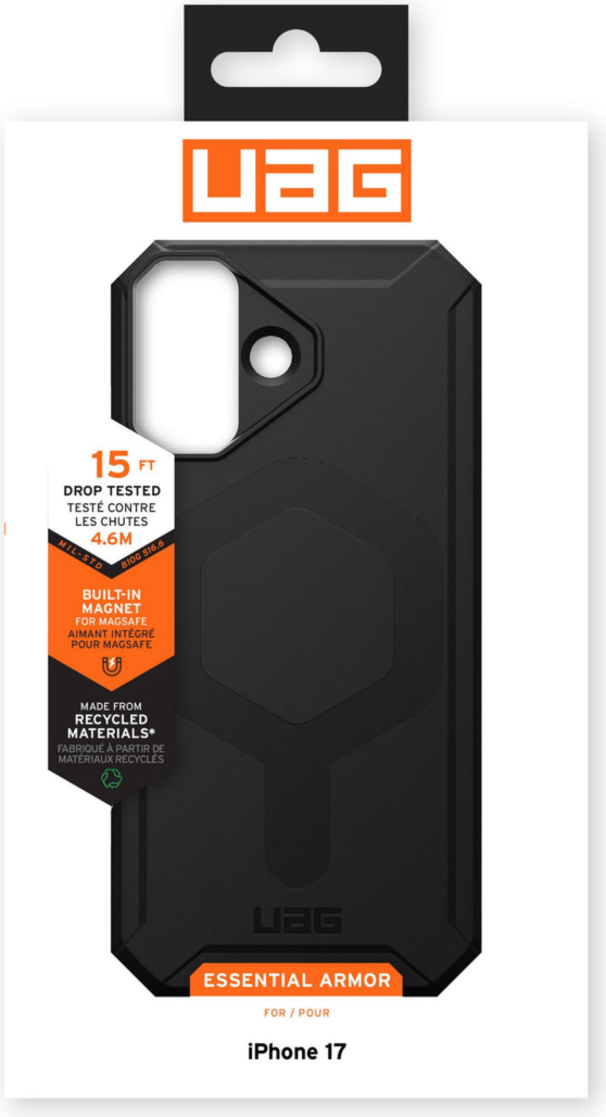 UAG - Essential Armor MagSafe Rugged Case Black for iPhone 17