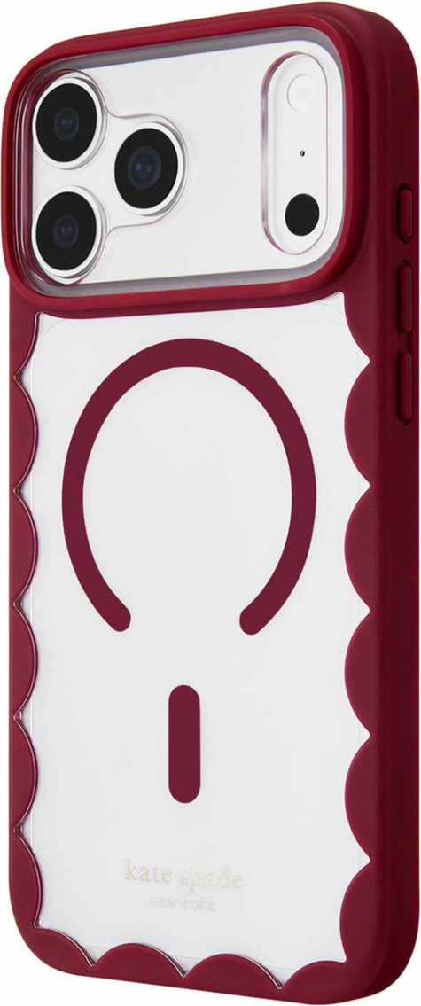 Kate Spade - Scallop MagSafe Case Cherry Glaze for iPhone 18 Pro/17 Pro