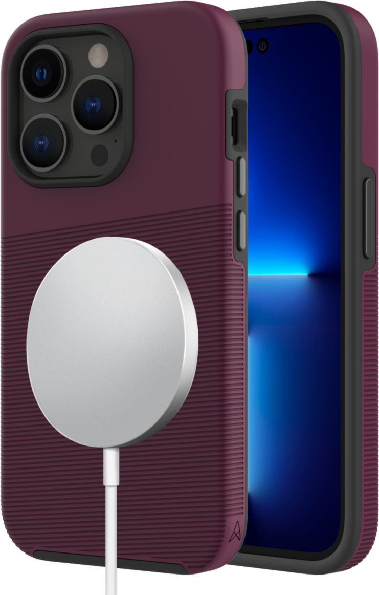 AXS Inc. - iPhone 14 Pro - PROTech Plus MagSafe Case - Sangria