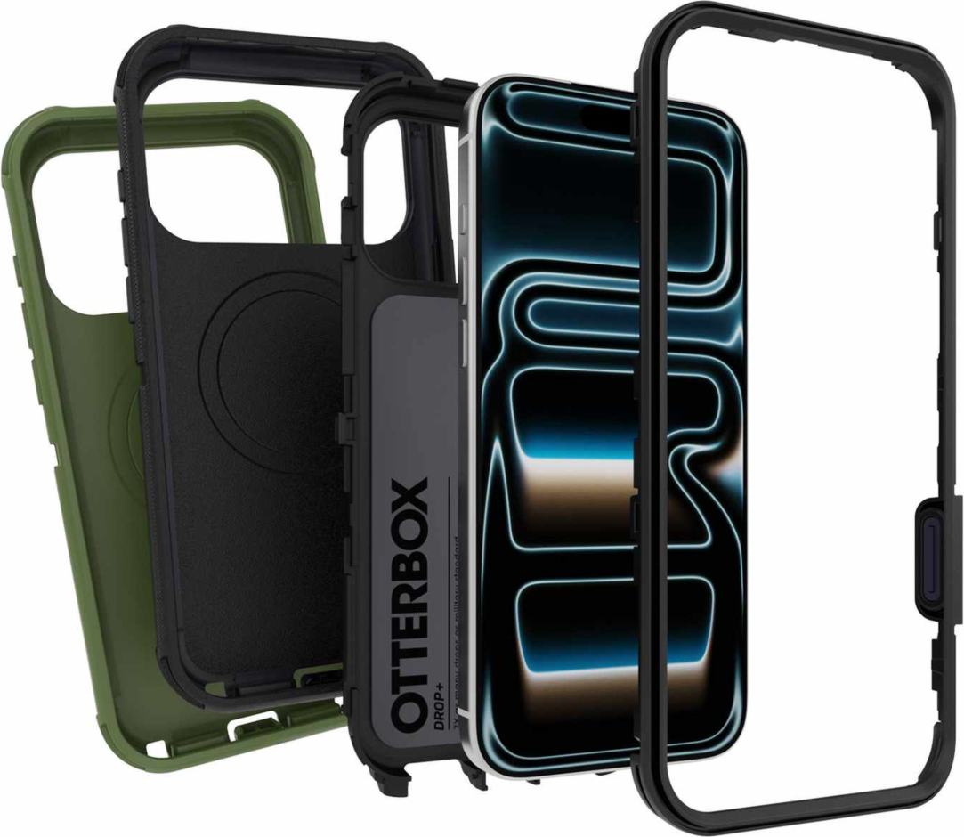 OtterBox - Coque Defender Pro MagSafe avec housse de protection supplémentaire, noir/Ponderosa Peak, pour iPhone 18 Pro Max/17 Pro Max