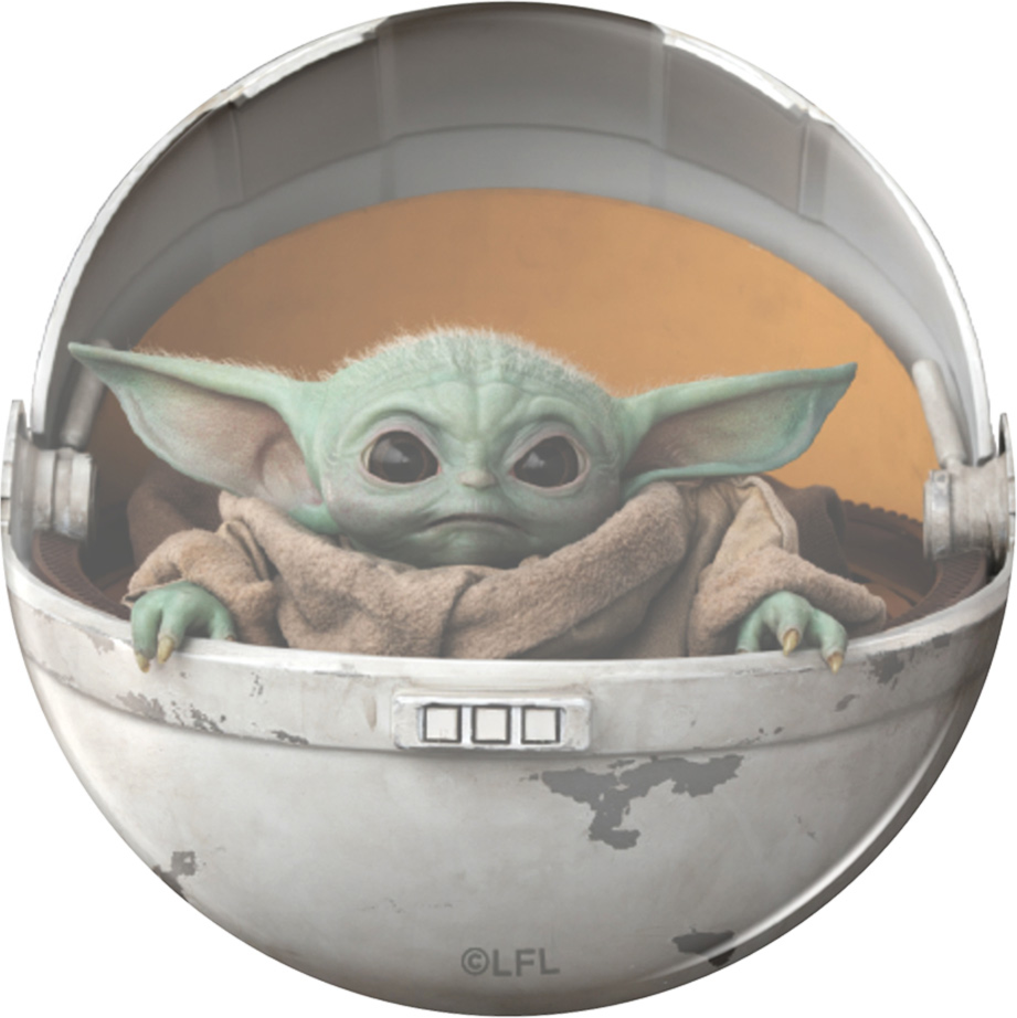 Popgrip Licensed Swappable Device Stand And Grip - Baby Yoda Pod