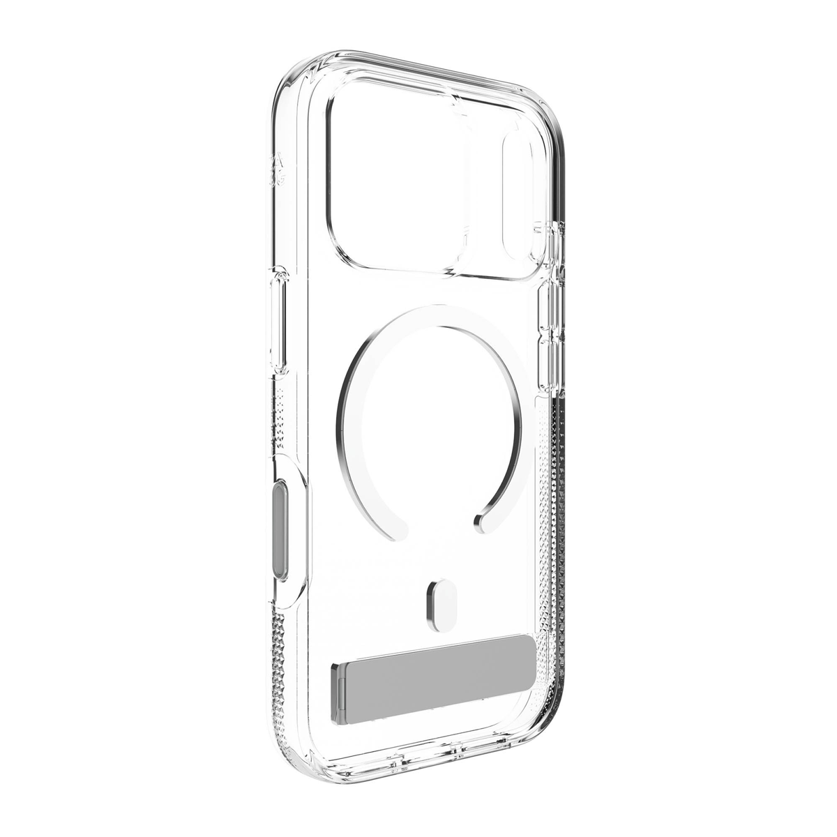iPhone 18 Pro/17 Pro ZAGG Graphene Crystal Palace Snap Kickstand Case - Clear