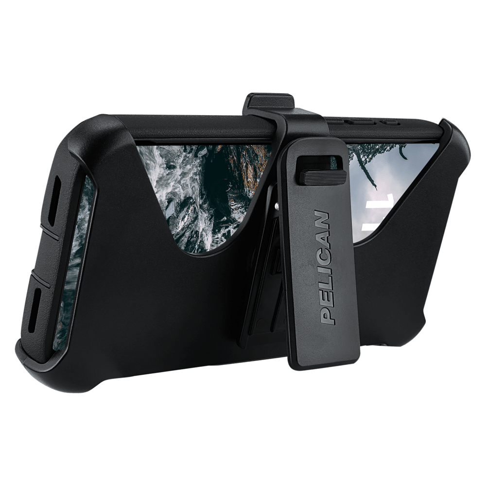 Pelican - Voyager MagSafe Case with Holster for Apple iPhone 18 Pro Max/17 Pro Max - Black and Clear