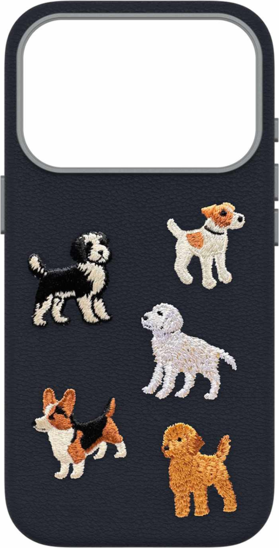 OtterBox - Étui Symmetry en cuir « Cactus » avec broderie et compatibilité MagSafe, modèle Barskerville, pour iPhone 18 Pro/17 Pro