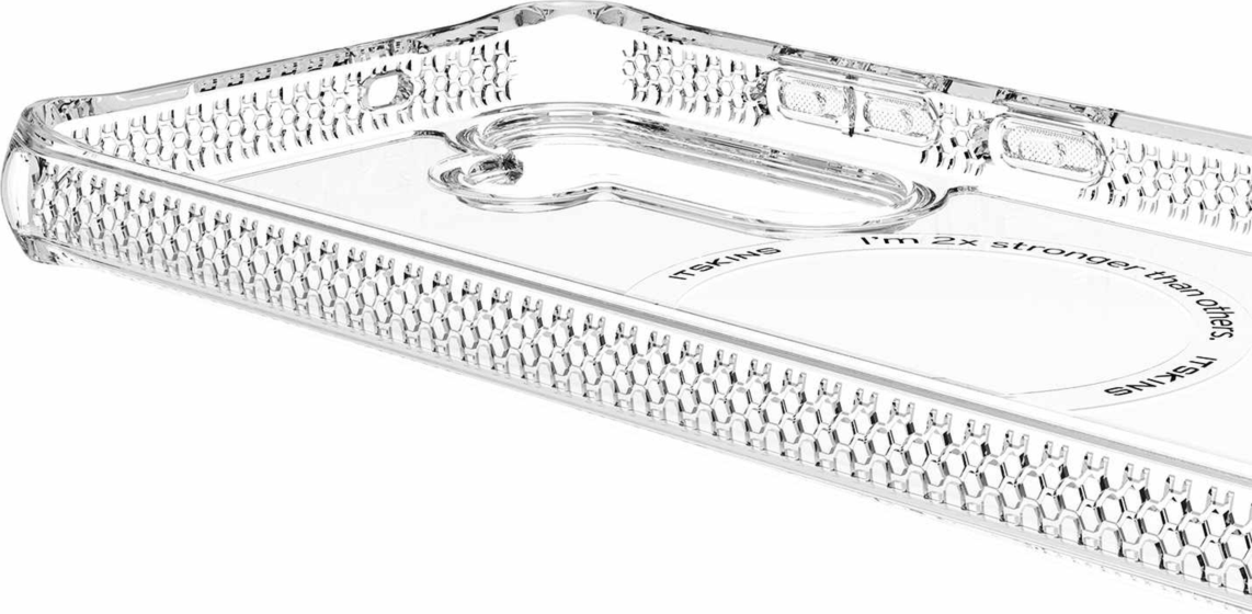 ITSKINS SG5FHMACRTRSP Étui Hybrid_R Clear avec Magnets Transparent pour Samsung Galaxy S25 FE