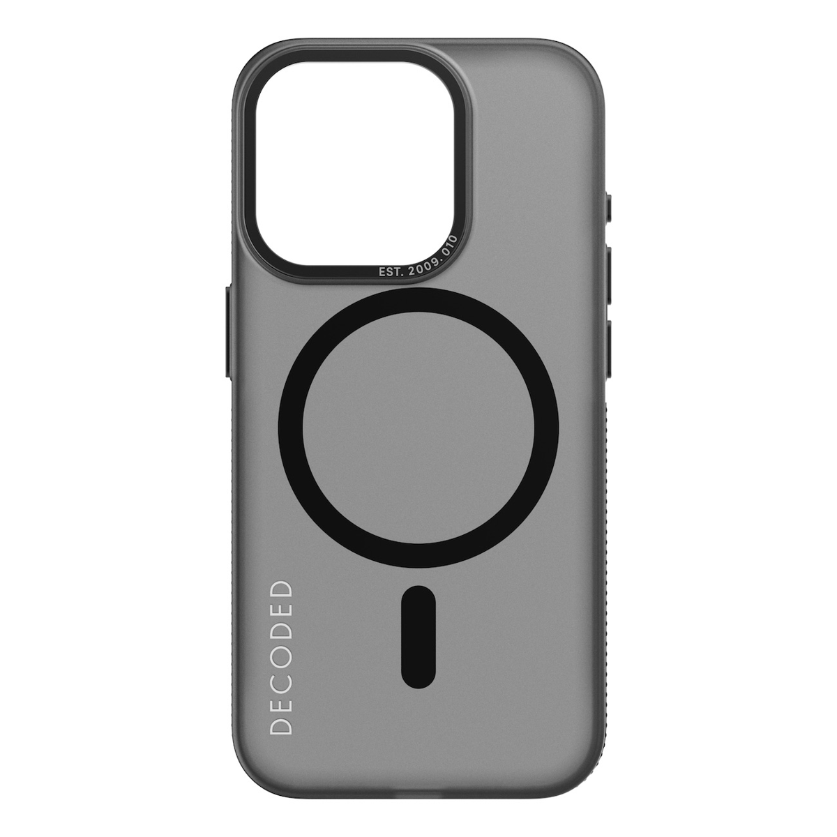 Decoded Recycled Loop Stand BackCover pour iPhone 15 Pro - Noir givré