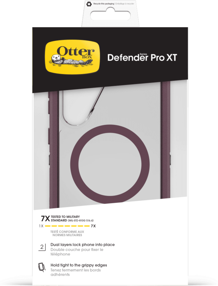 OtterBox - Coque magnétique Defender Pro XT transparente pour Samsung Galaxy S26 Plus - Violet mystère