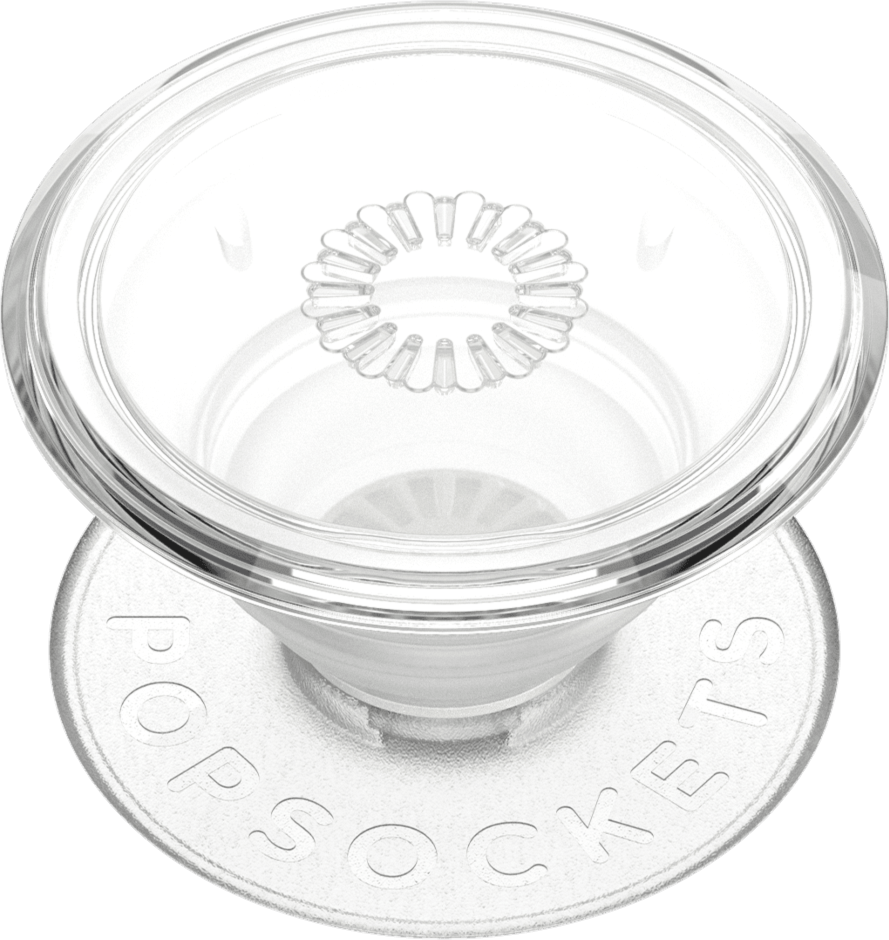 PopSockets 805136 PopGrip Clear Blanc