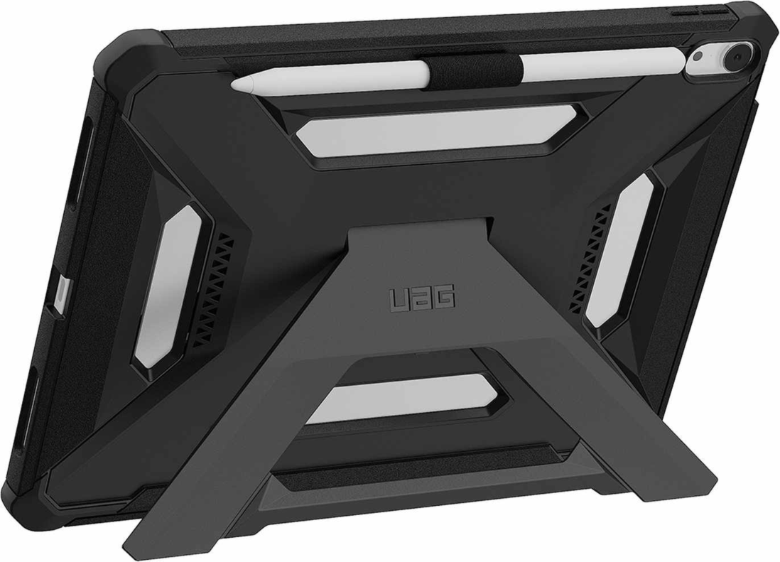 UAG 124493114040 Étui Scout+ avec Béquille Noir pour iPad Air 11 2025 (7e Gén)/2024 (6e Gén)