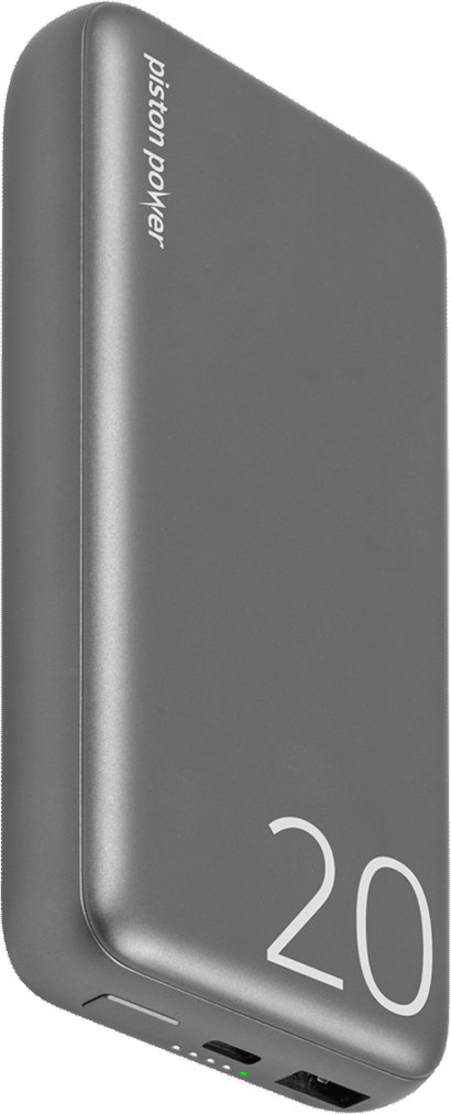 LOGiiX Piston Power 20000 mAh Banque d'alimentation en aluminium