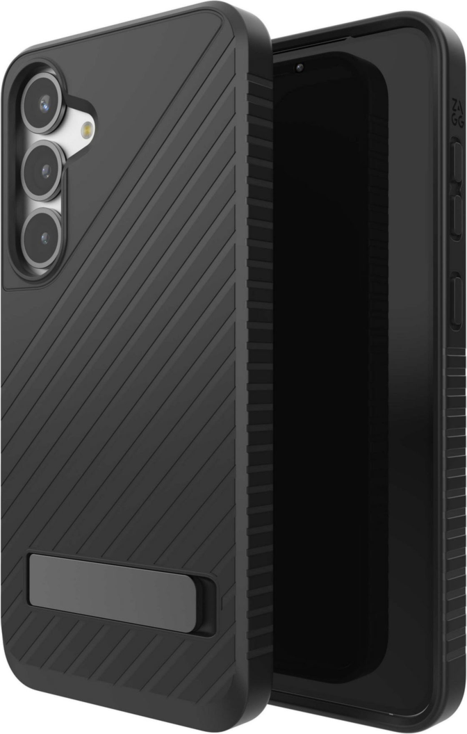 Strengthened with Graphene, ZAGG’s Denali series case with kickstand offers an impressive 16 ft of drop protection.