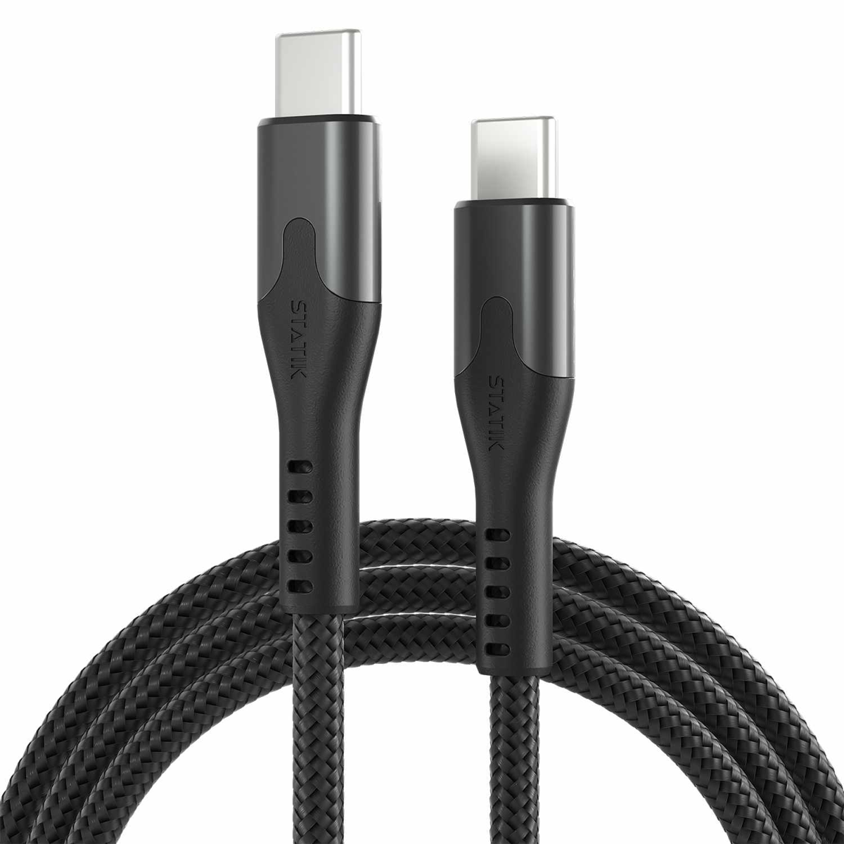 Blu Element - SelfCoil Magnetic Cable USB-C to USB-C 6ft 100W Black