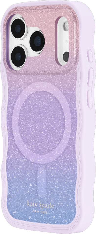 Kate Spade - Wavy MagSafe Case Opal Glitter for iPhone 17 Pro