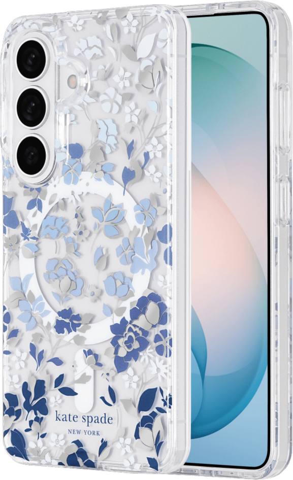 Kate Spade - Étui de protection avec aimant pour Samsung Galaxy S26 Plus - Bleu Flowerbed
