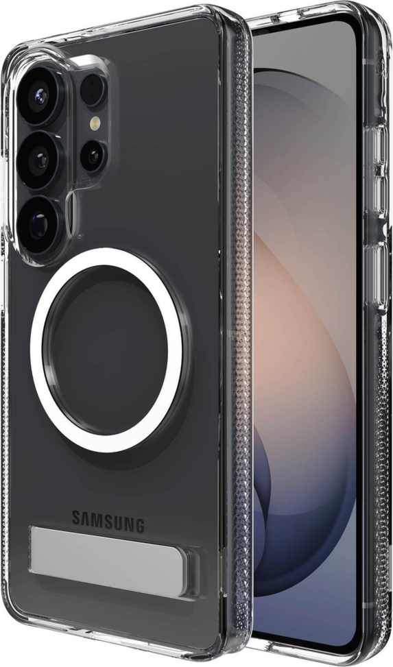ZAGG - Coque Snap Case avec support intégré pour Samsung Galaxy S26 Ultra - Transparente