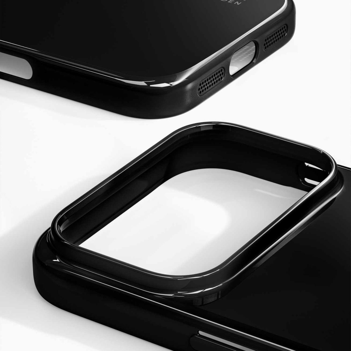 Ideal of Sweden - Étui MagSafe Slim noir lustré pour iPhone 17 Pro Max