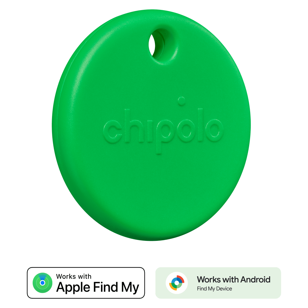 Étiquette de repérage POP  (fonctionne avec Localiser de Google ou Localiser d’Apple) Vert