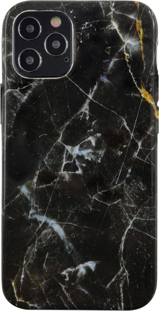 iPhone 12/12 Pro Nutrisiti Eco Printed Back Case - Dark Star Marble