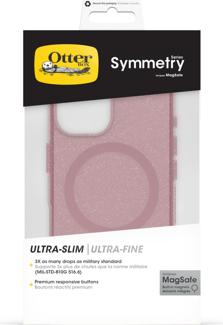 iPhone 16 Otterbox Symmetry Clear w/ MagSafe Series Case - Pink - Thimbleberry
