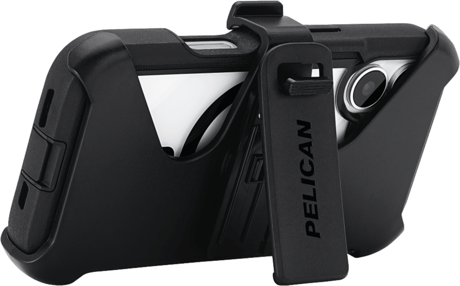 Pelican - Étui MagSafe Voyager avec étui pour Apple iPhone 17 - Noir et transparent