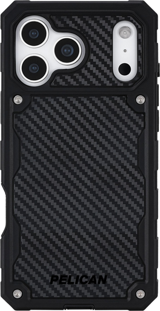 iPhone 17 Pro Max Pelican Shield MagSafe w/Holster Case - Carbon Fiber