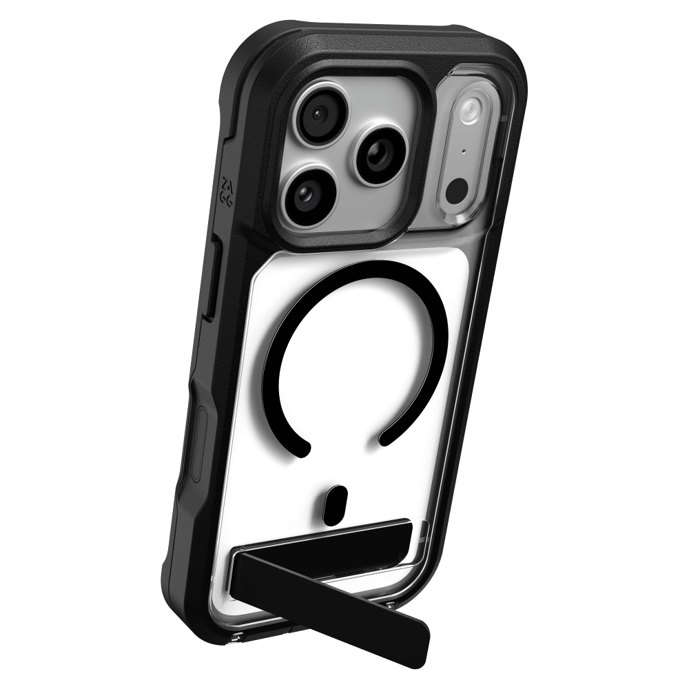 ZAGG - Rainier Snap MagSafe Case with Kickstand for Apple iPhone 18 Pro/17 Pro