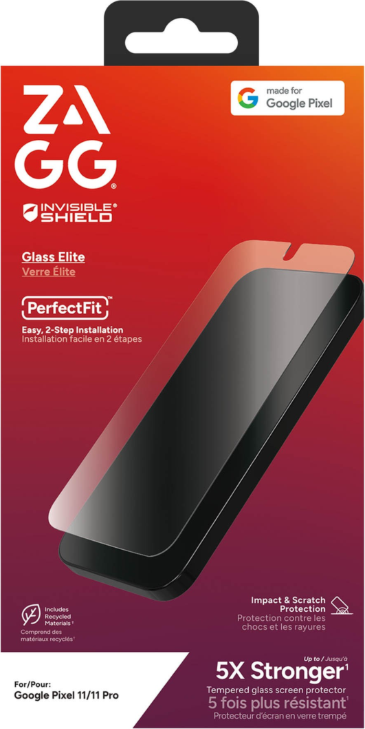 Google Pixel 11/11 Pro ZAGG InvisibleShield Glass Elite Screen Protector