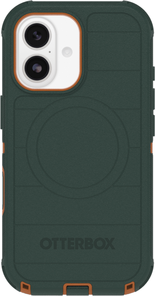 The OtterBox Defender Series Pro with MagSafe is the toughest case providing rugged protection against harsh drops. Equipped with MagSafe magnets and non-slip texturing.
