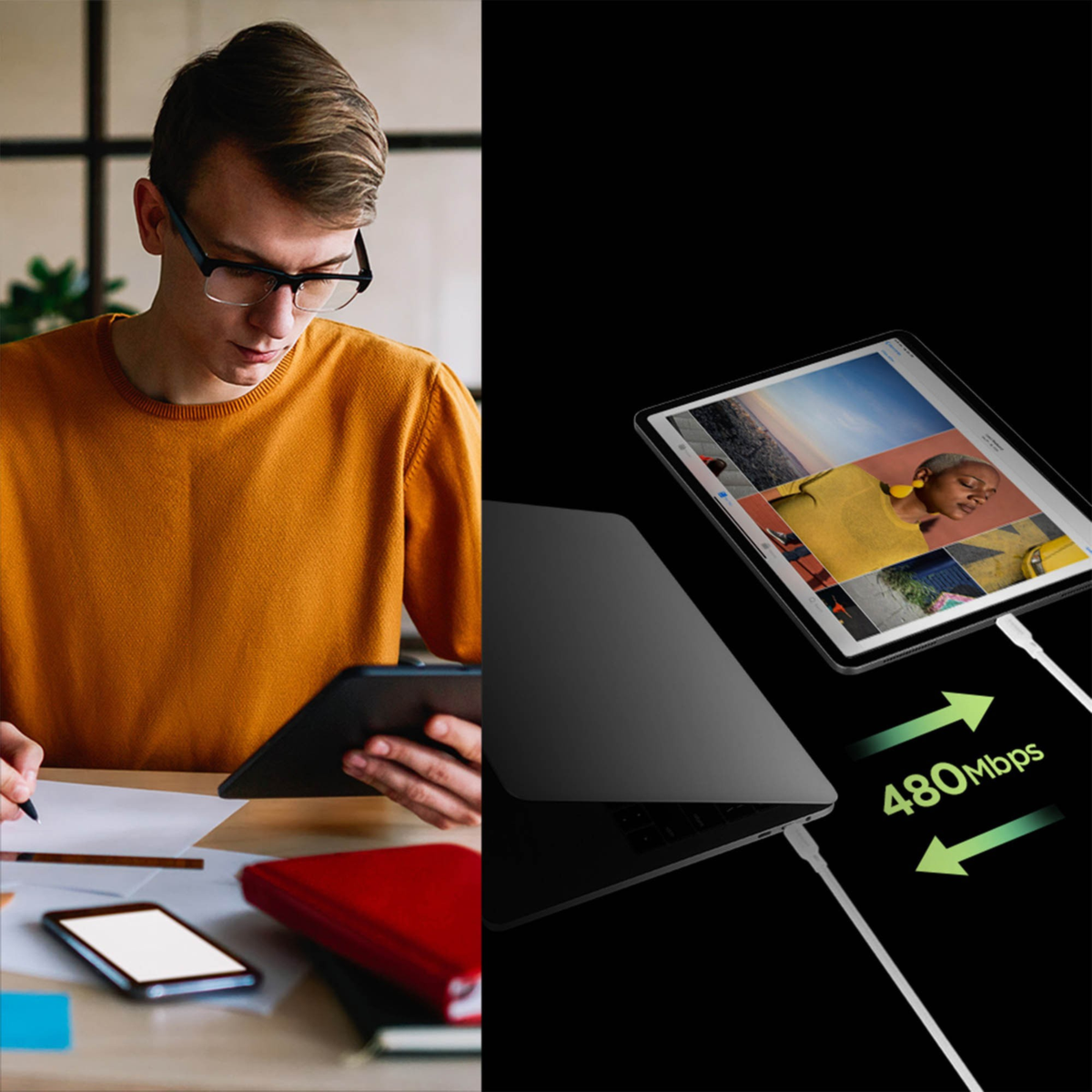 The Spigen 4ft / 120cm USB-C to USB-C Cable (2pk) delivers fast 60W charging, rapid data transfer, and durable, tangle-free performance in a sleek white design.