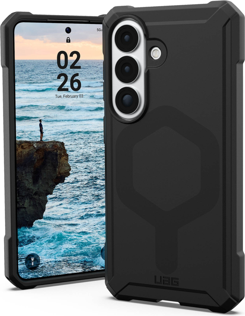 Get uncompromised defense with UAG Essential Armor – a one-piece TPU case that features an ultra-thin design, 15 ft drop protection and a built-in magnet module.