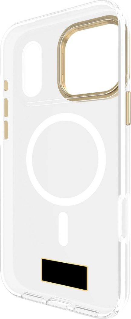 <p>With its built-in ring stand, the kate spade new York Protective MagSafe® phone case provides 12-foot drop protection. The clear design is accented with chic gold details.</p>