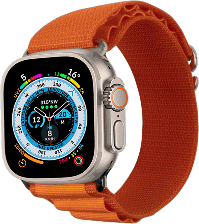 FURO Alpine Band Ultra pour Apple Watch 42/44/45/49mm - Orange