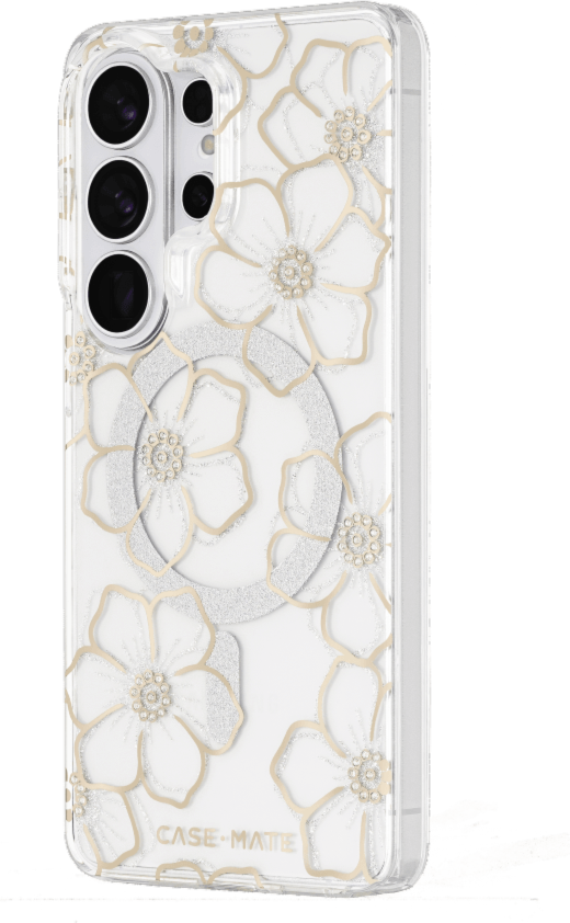 Case-Mate - Étui Floral Gems avec aimant pour Samsung Galaxy S26 Ultra - Or