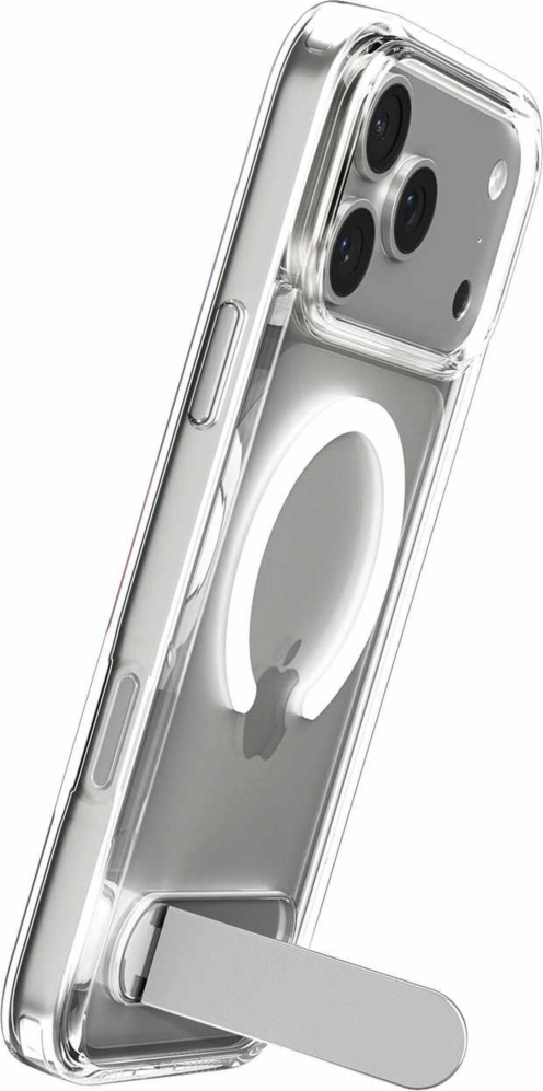 The Spigen Slim Armor Essential S MagFit case pairs a clear, minimalist design with Air Cushion drop protection, a 360° rotating kickstand for hands-free viewing, and built-in magnets for seamless accessory compatibility.