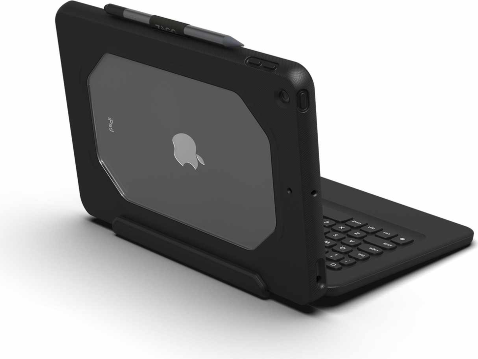 ZAGG - Rugged Pro Connect Keyboard and Case Combo Black for iPad 10.2 2021/10.2 2020/10.2 2019