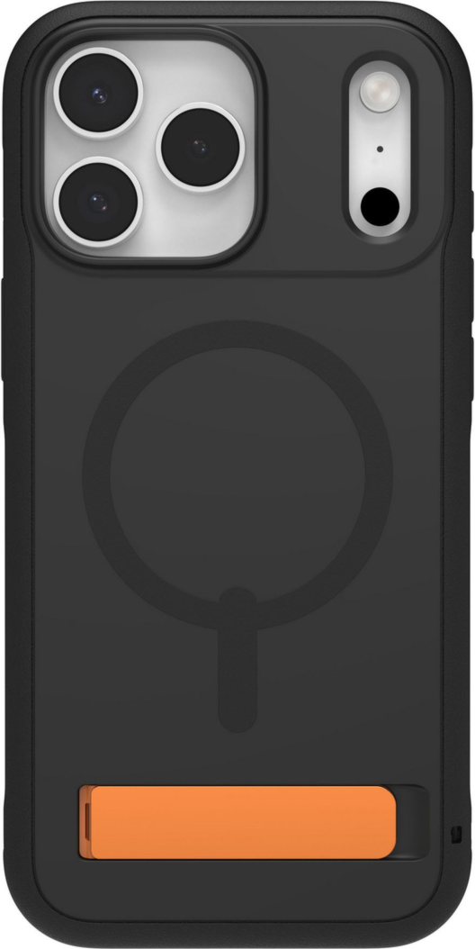 iPhone 17 Pro Max Étui ZAGG Graphene Sedona Snap avec support - Noir Flood/orange