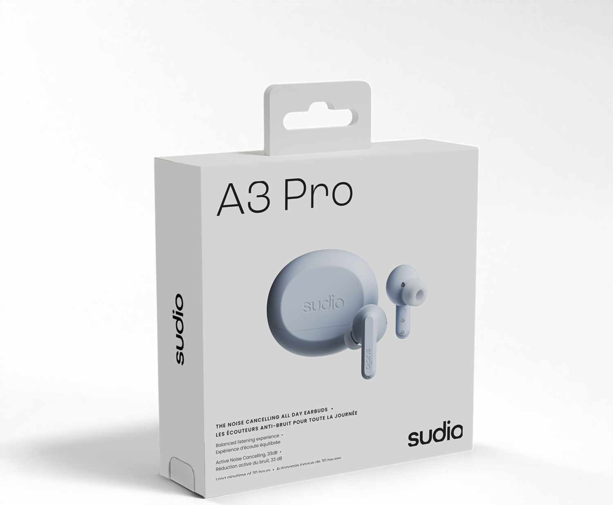Sudio - A3 Pro ANC Wireless Earbuds Blue