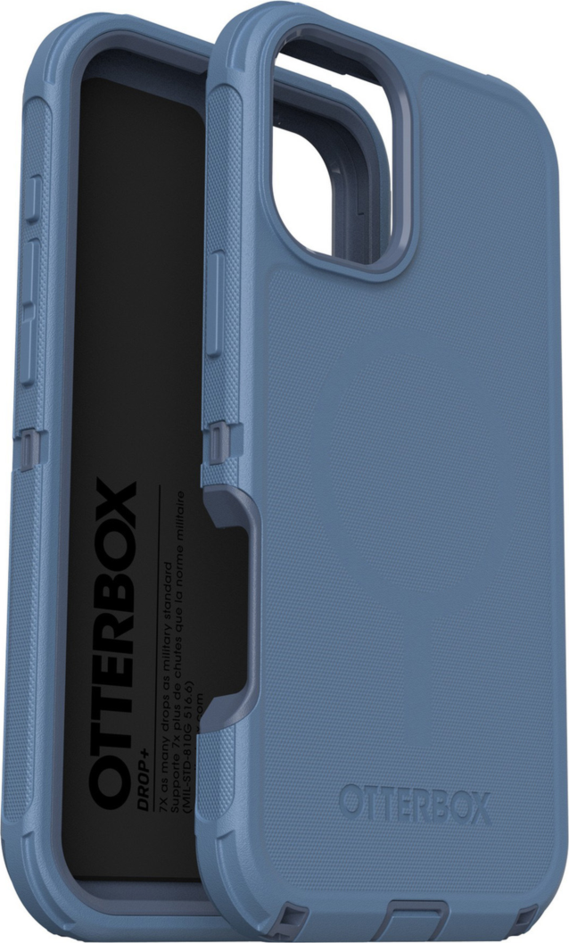 The OtterBox Defender Series Pro with MagSafe is the toughest case providing rugged protection against harsh drops. Equipped with MagSafe magnets and non-slip texturing.