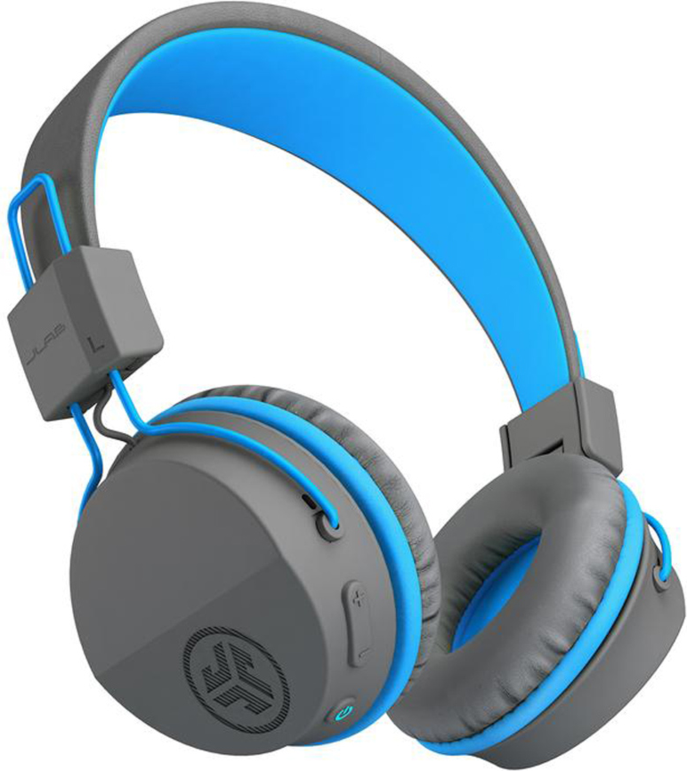 JLab Audio - JBuddies Studio Wireless Headphones - Grey/Blue