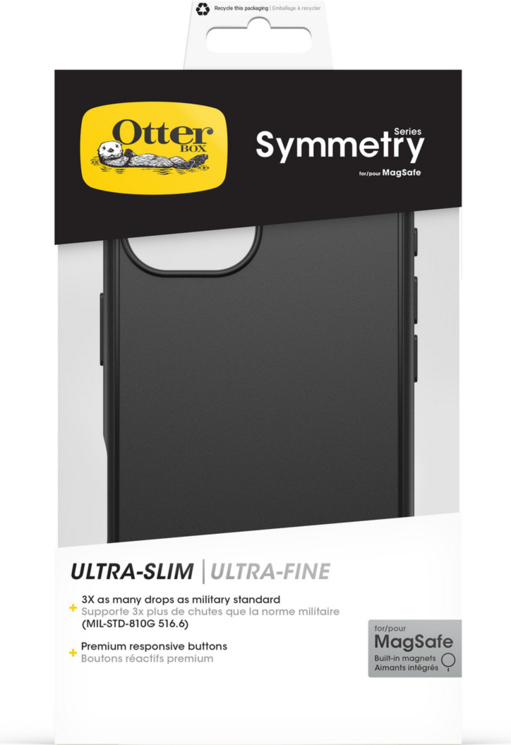 The OtterBox Symmetry Series with MagSafe is a thin case that makes a bold visual statement in a design that's slim and understated.