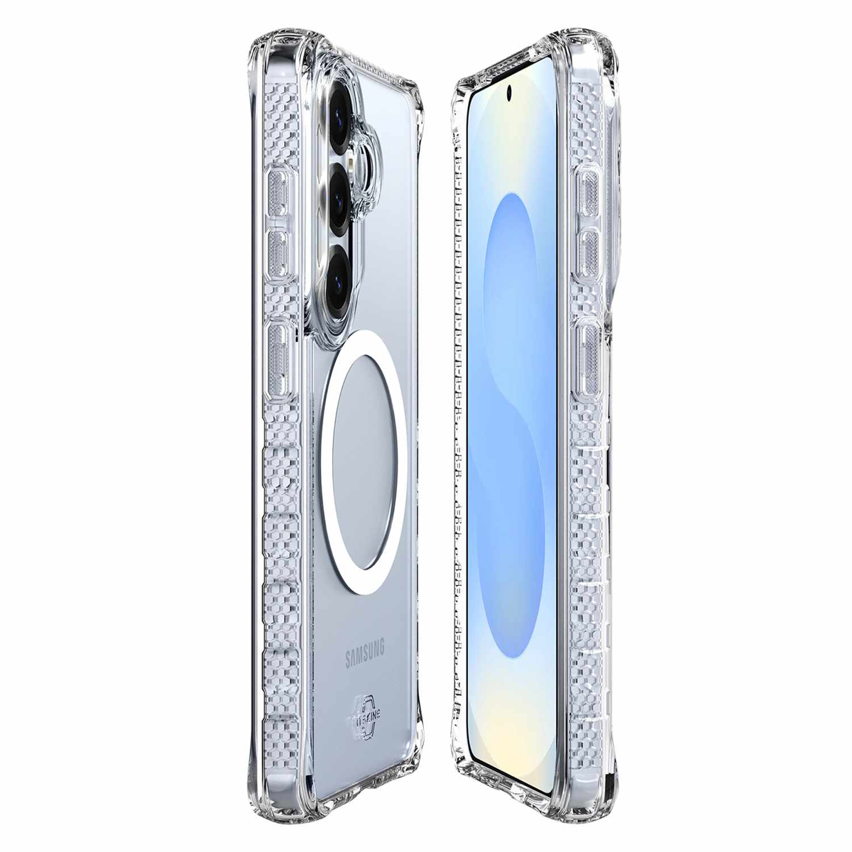 ITSKINS SGYRHMACRTRSP Étui Hybrid_R Clear avec Magnets pour Samsung Galaxy S26