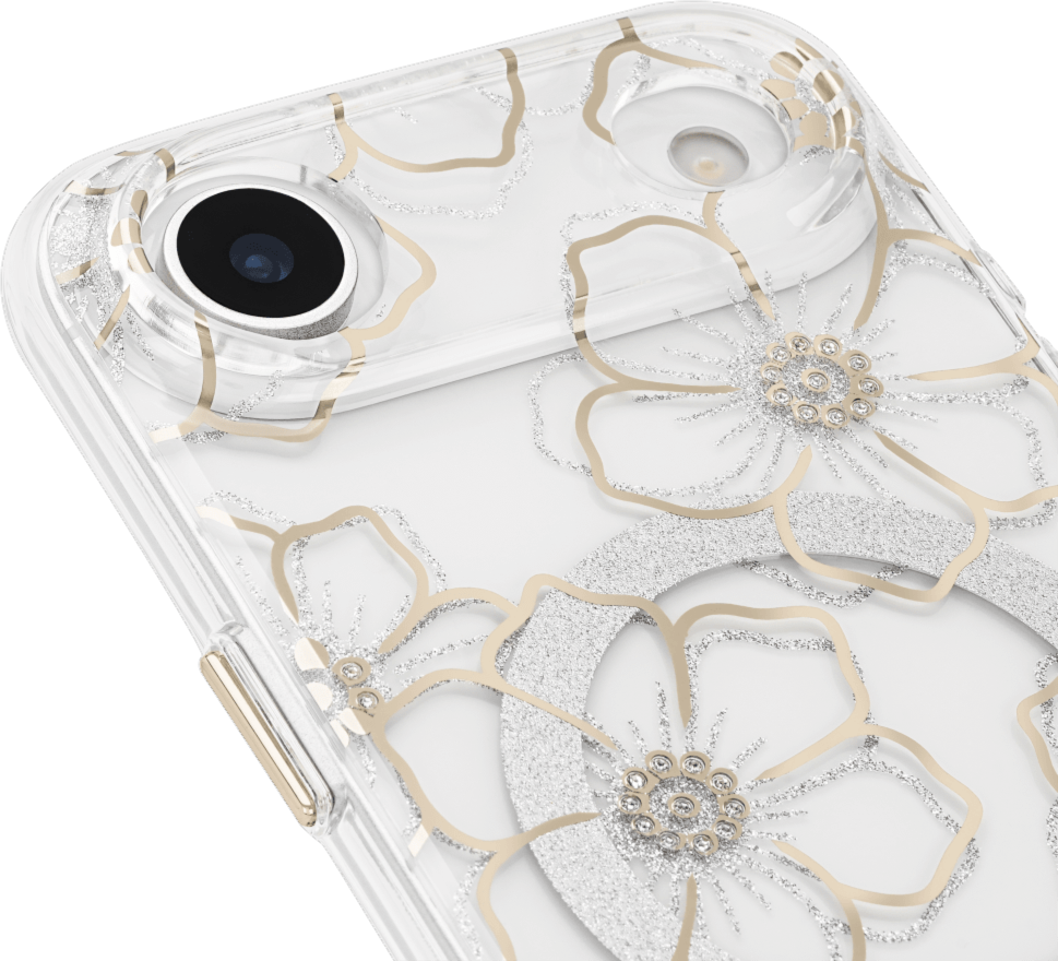 Case-Mate - Floral Gems MagSafe Case for Apple iPhone Air - Gold
