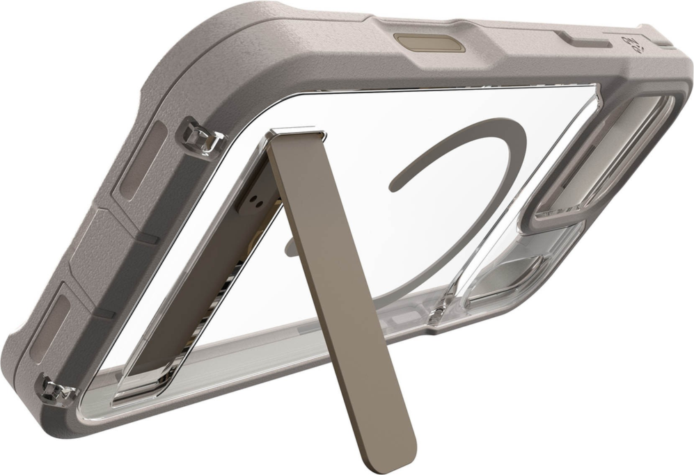 ZAGG - Étui Rainier Snap MagSafe avec support intégré pour Apple iPhone 18 Pro Max/17 Pro Max - Grès