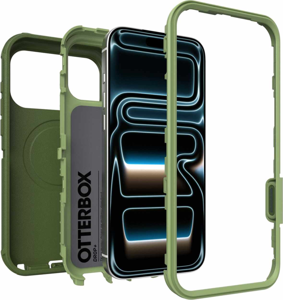 OtterBox - Defender Pro MagSafe Case Halfwise Green for iPhone 18 Pro Max/17 Pro Max