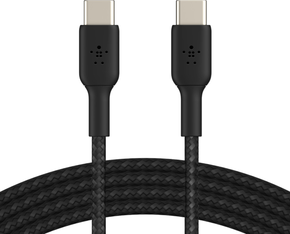 Braided USB-C to USB-C Cable 4ft - Black