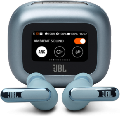 JBL - Live Beam 3 True Wireless Earbuds - Blue