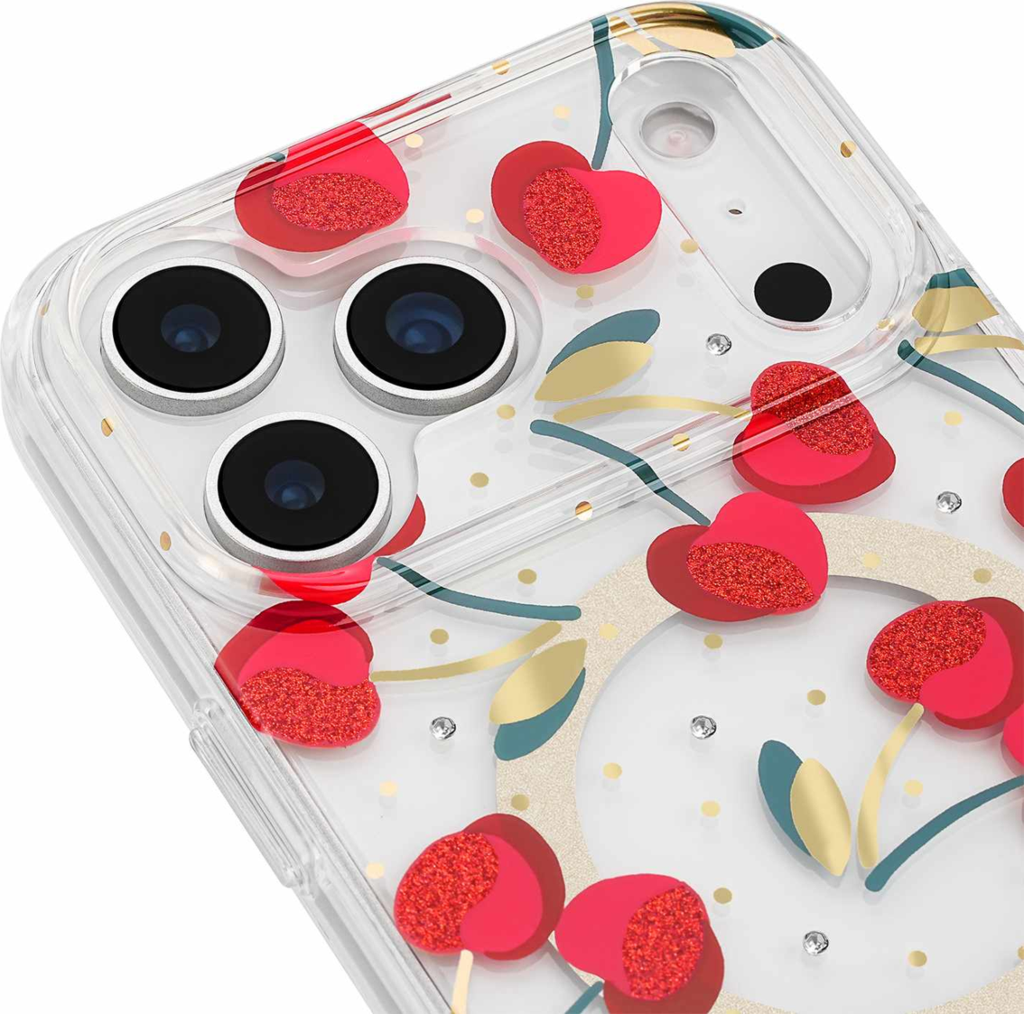 Kate Spade - Coque de protection MagSafe « Cherry Dot » pour iPhone 18 Pro/17 Pro