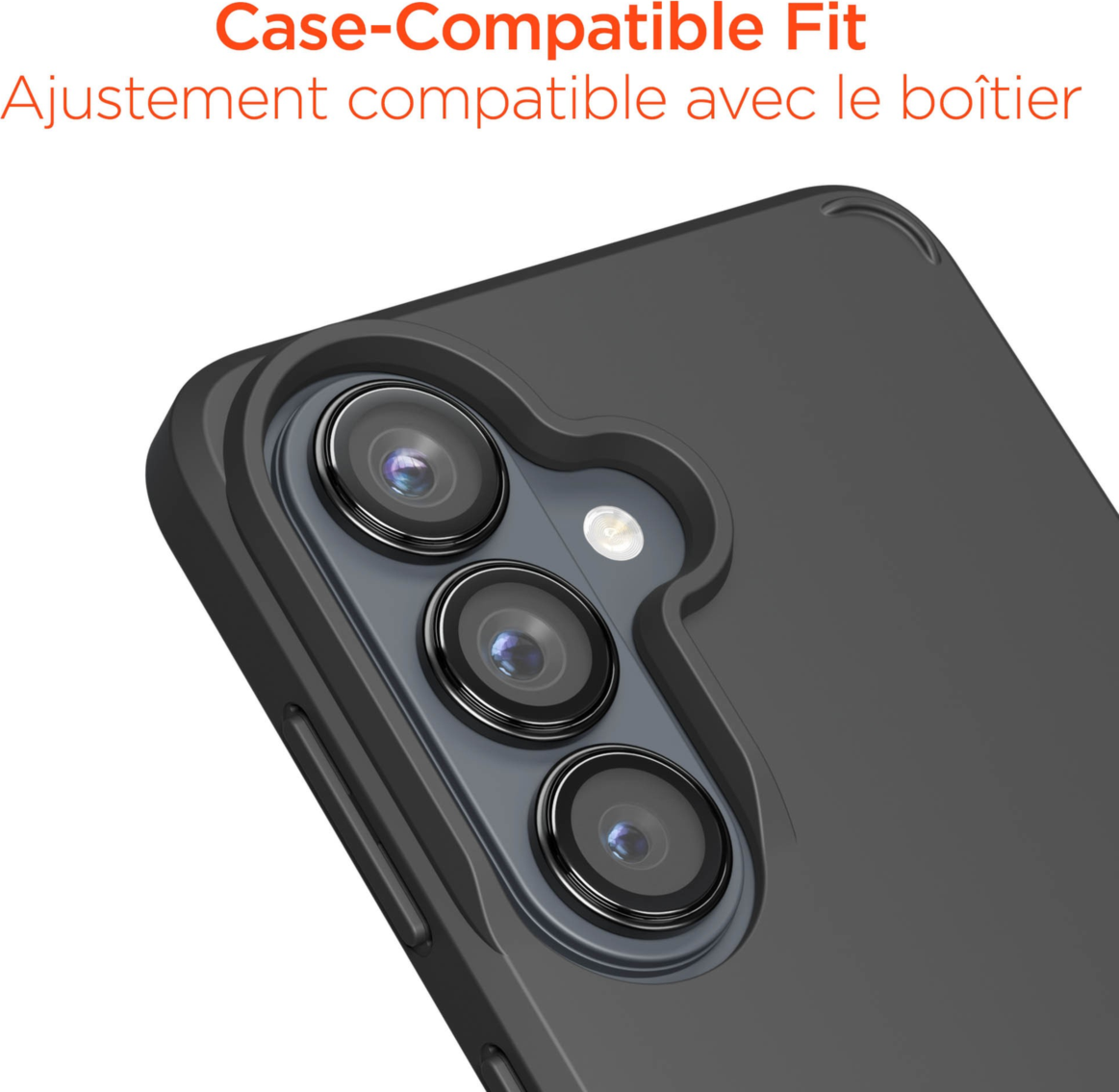 The HyperGear Lens Protector features a shock-absorbing body and scratchproof shield to safeguard the camera lenses from accidental damage.