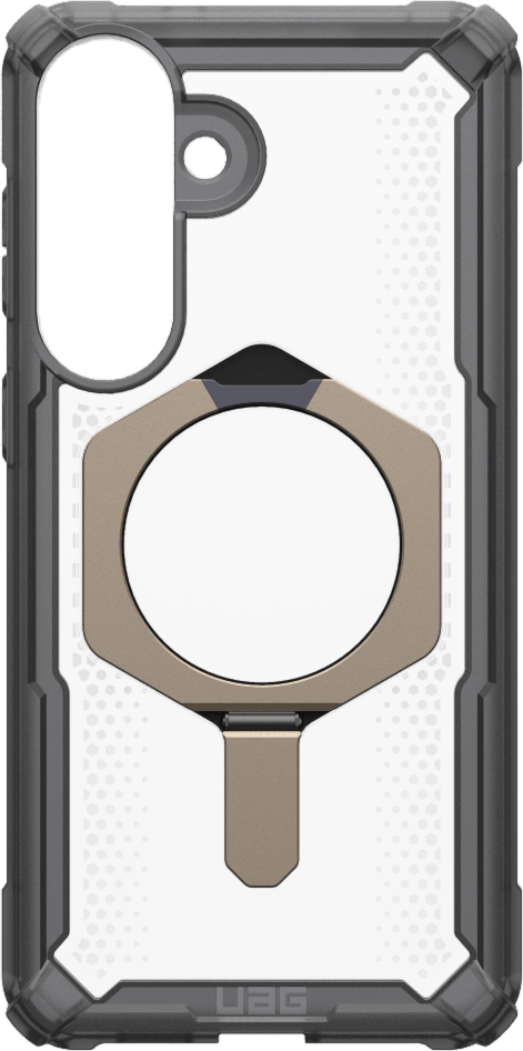 UAG - Étui robuste Plasma XTE avec support intégré et aimants, couleur cendré/titane, pour Samsung Galaxy S26+